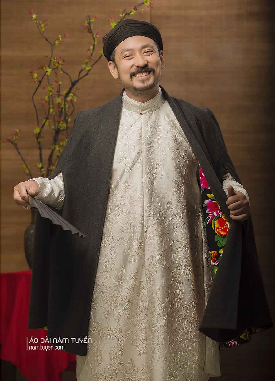 Áo Choàng Mặc Ngoài Áo Ngũ Thân Nam 