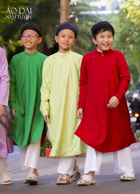 Áo dài trẻ em truyền thống, đa dạng size & màu