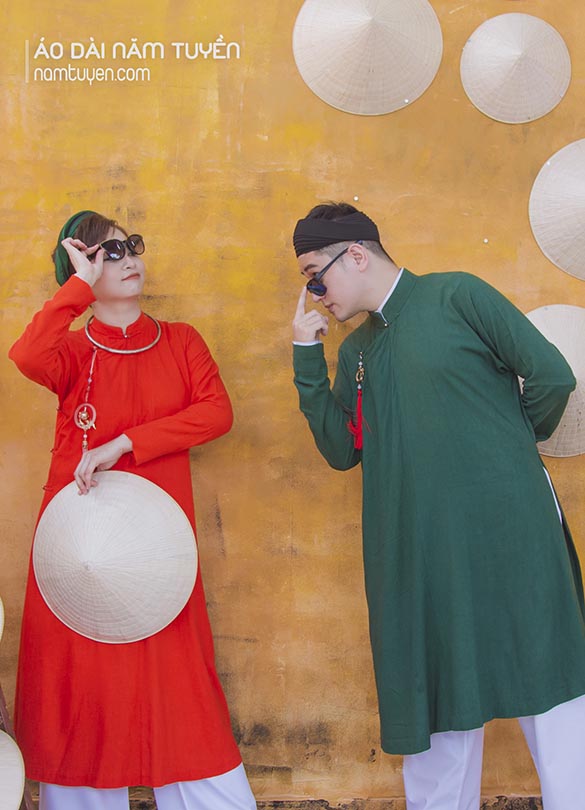 Áo dài Việt phục cho cặp đôi chụp hình cưới