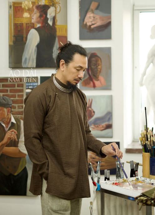 Áo ngắn ngũ thân mặc thường ngày