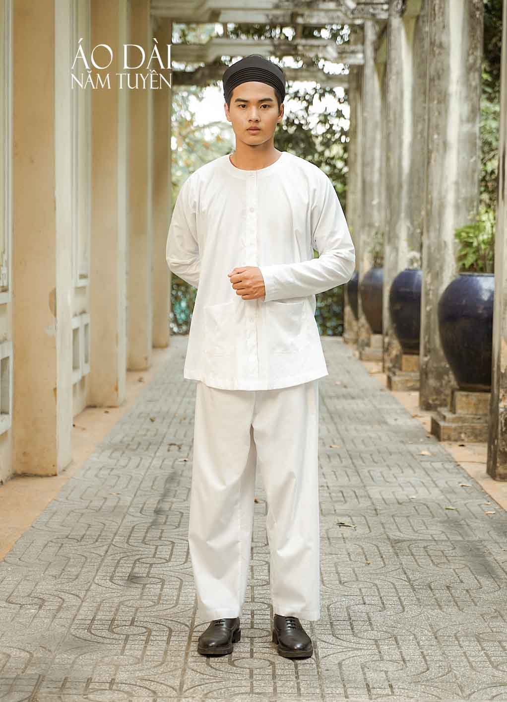 Quần trắng lưng thun